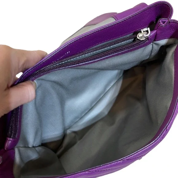 Rebecca Minkoff purple Edie flap Shoulder bag